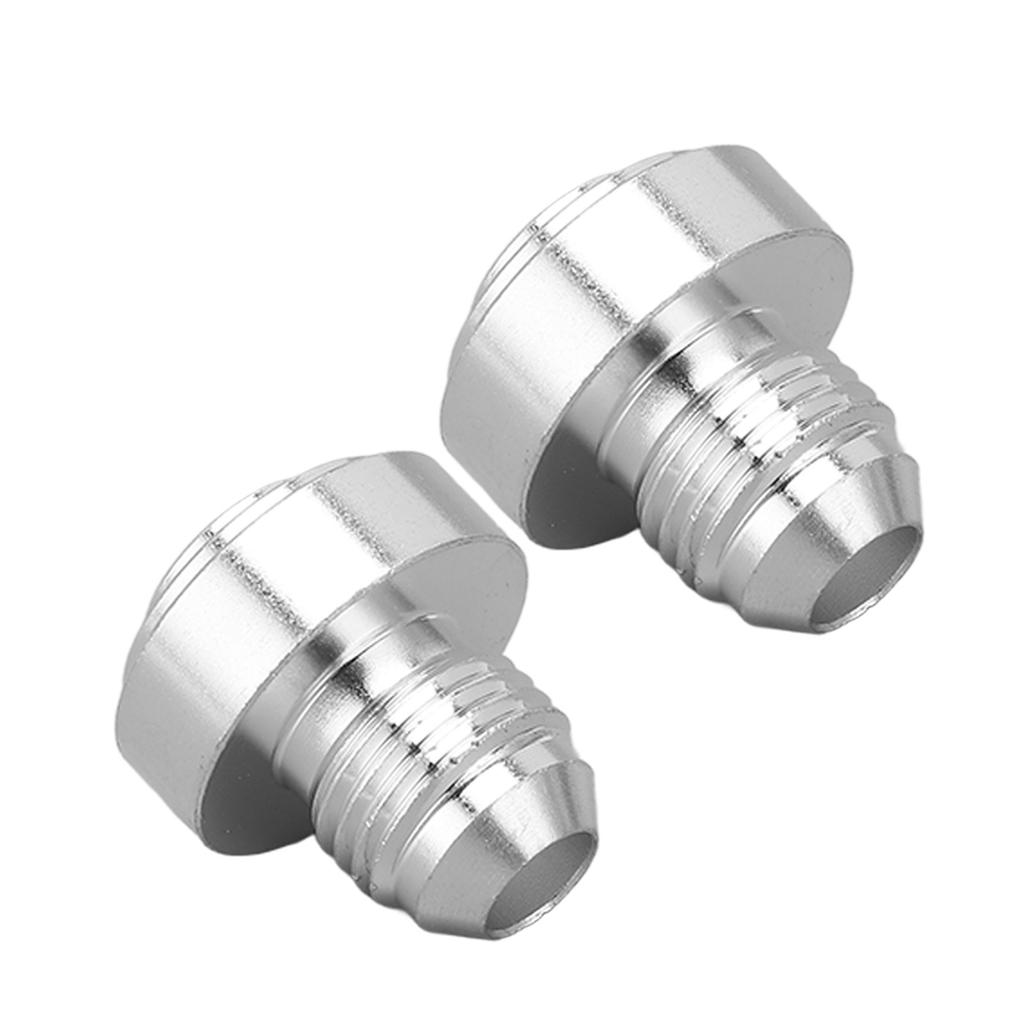 2 Pcs AN6 Male Thread Billet Aluminum Alloy Universal 12in Male Thread Fitting for Pipe Joint