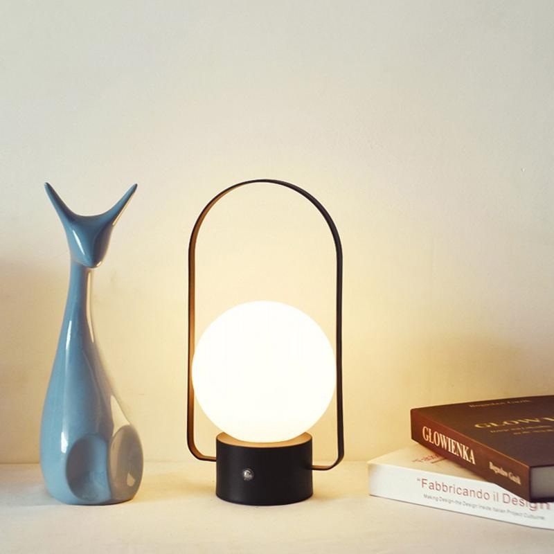Nordic Atmosphere Table Lamp LED Living Room Decoration Night Light Charging Hanging Light Exposed Handheld Camping Table Lamps