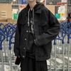 2025 Men's Trendy Hong Kong Style Denim Jacket: Versatile, Loose-Fit Streetwear