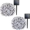 1/2 PCS Set of Solar String Lights Outdoor Garden Fairy Lights 8 Modes Suitable for Fences Trees Weddings Pergolas