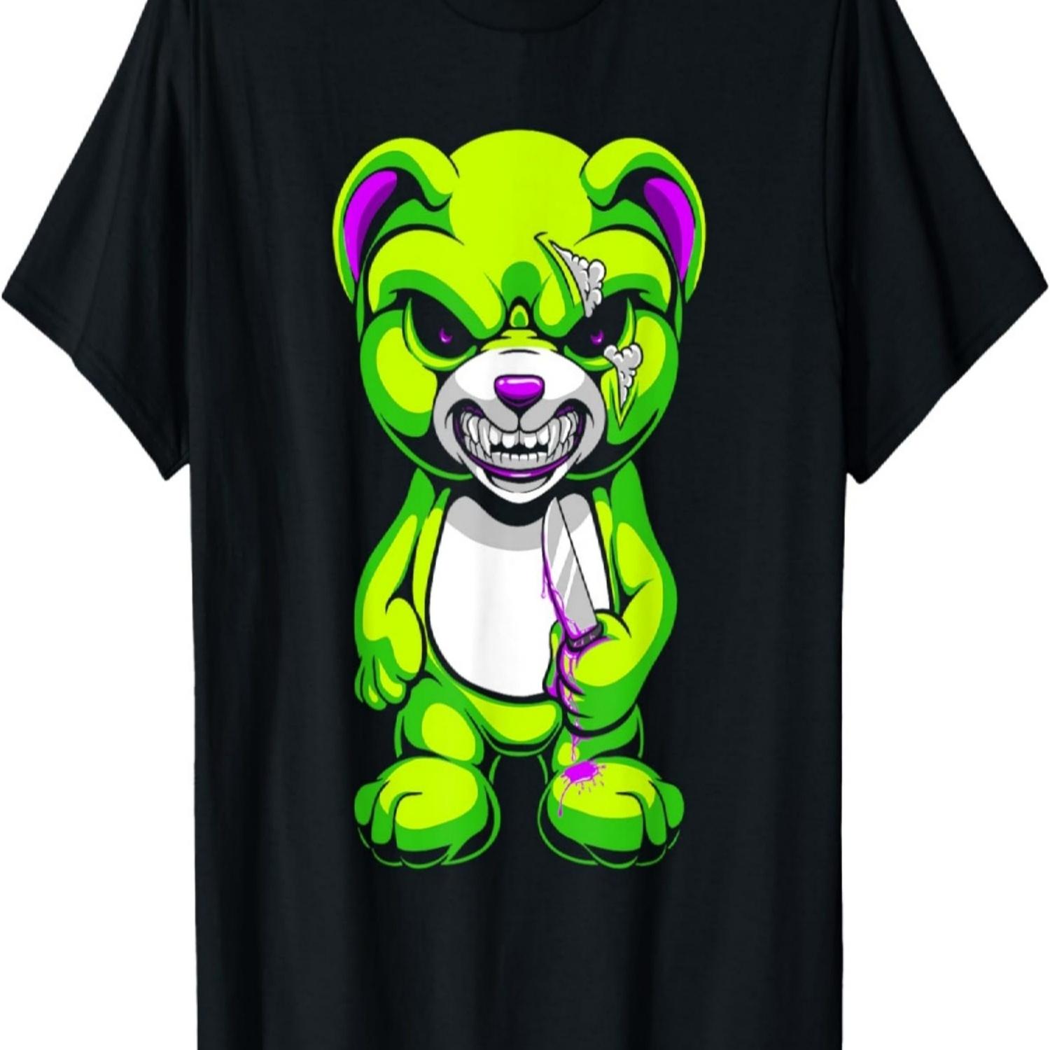 Pastel Goth Teddy Bear Shirt Halloween Bear Horror T-Shirt S