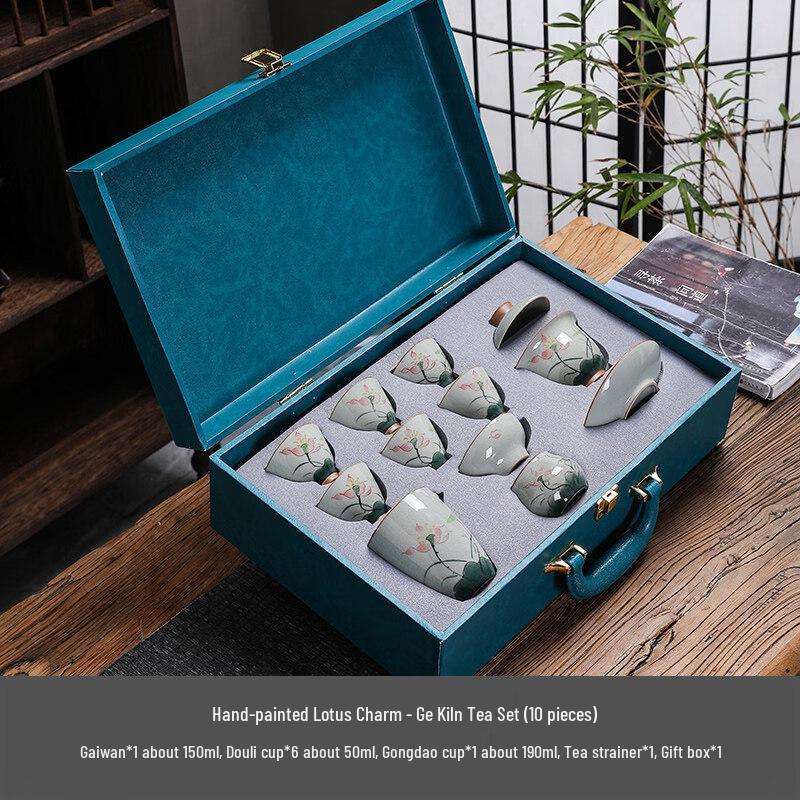 Чаксун Ге Килин Лотосовая рифма Гайвань Чайный набор