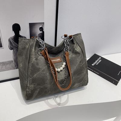 New Versatile Casual College Student Class Bag, Women's Casual Large Capacity Bag, Fashiable Commuting One Shoulder Tote Bags