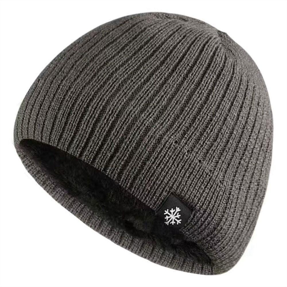 Ear Cover Winter Knitted Hat Plush Beanie Hat Fashion Pullover Cap  Women Man