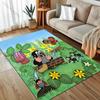 Alfombra de dibujos animados con estampado de Topito para Sala de Estar, Dormitorio, Sofá, Felpudo Decorativo, Alfombra de Área para Mesa de Sofá, Alfombrilla Antideslizante para el Suelo para Regalos