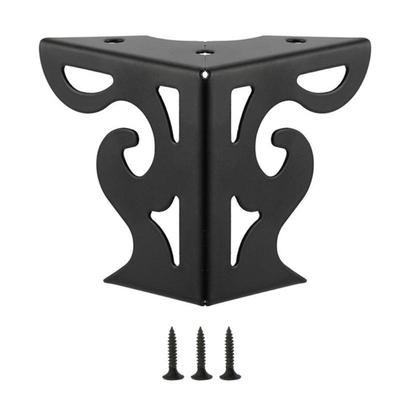 Modern Hollows Out Metal Furniture Legs Black Finish Contemporary Iron Furniture Leg for Sofa Table Cabinet Be