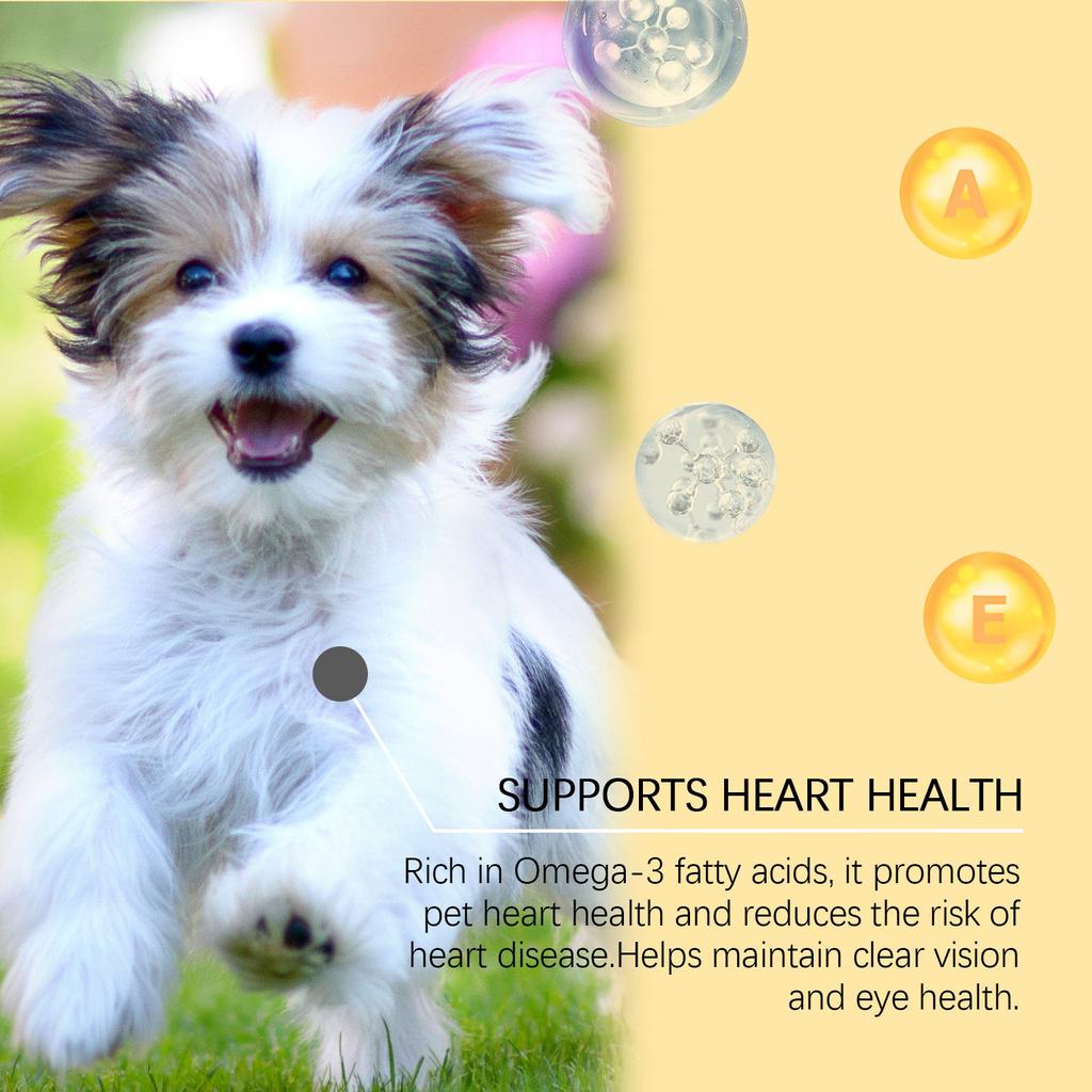 Fish Oil For Dogs Nourishes Skin And Coat Boosts Immune System Heart Support