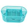 Desktop Storage Makeup Organizer 9 Compartment - Blue, 22X11X10.5cm