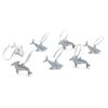 12 Pcs Shower Curtain Hooks Decorative Shark Shower Curtain Hangers Heavy Duty Metal Shower Curtain Rings for Bathroom Bedroom Living Room Decor