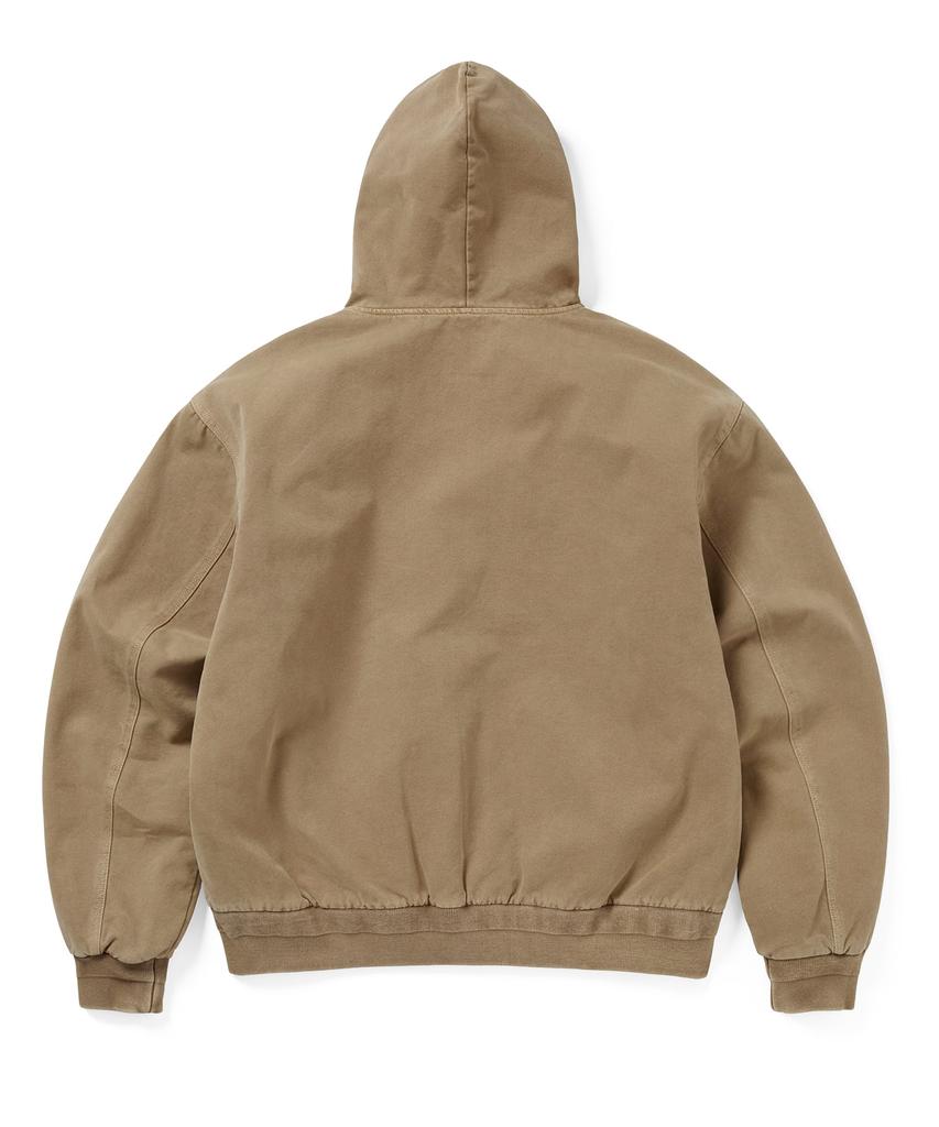 Thisisneverthat Overdyed Hooded Jacket Brown