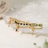 Trendy Stainless Steel Rings for Women Creative Natural Stone Crystal Charms Aesthetic Adjustable Ring Jewelry