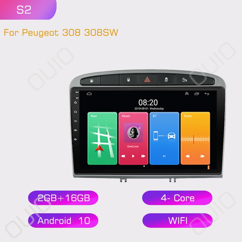 

2din Android10 Car Radio Multimedia Player Carplay Auto GPS Navigation DSP BT NO DVD For Peugeot 408 for Peugeot 308 308SW