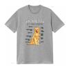 Funny Golden Retriever Anatomy Print Casual Dog Lover T Shirt vintage Washed fashion Versatile homme Soft Stretched Unisex