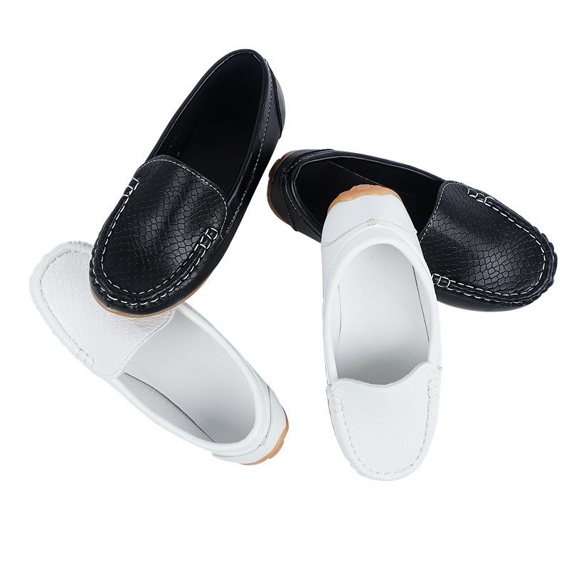 Boys' Summer Leather Loafers - New Casual Kids' Shoes 