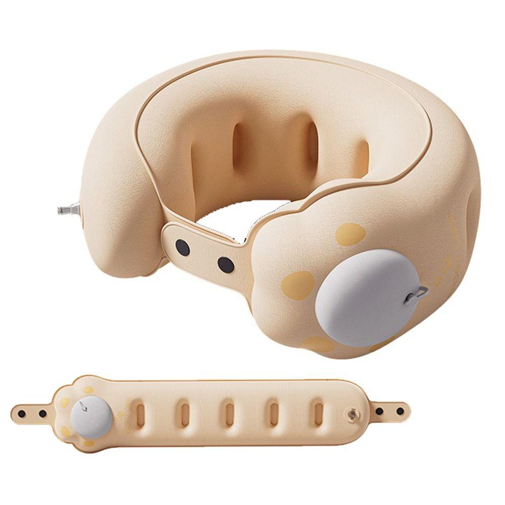 Adjustable Firmness Travel Neck Pillow Portable Office Napping Headrest Train