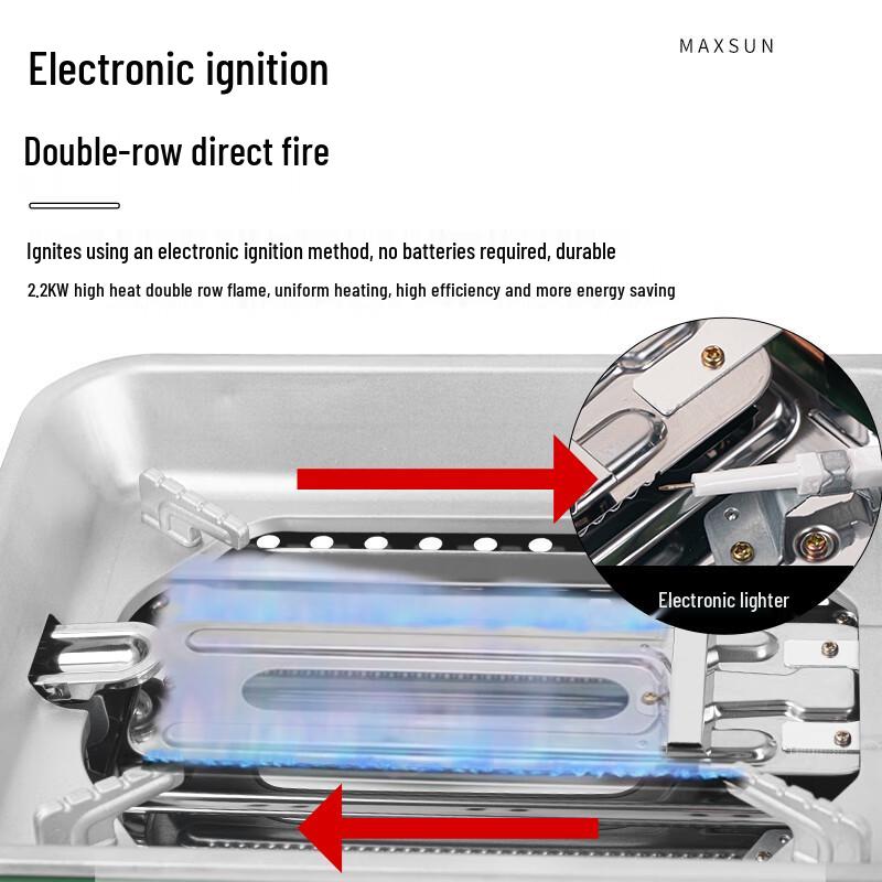 Maixian MS-88 Portable Gas BBQ Grill & Hot Pot