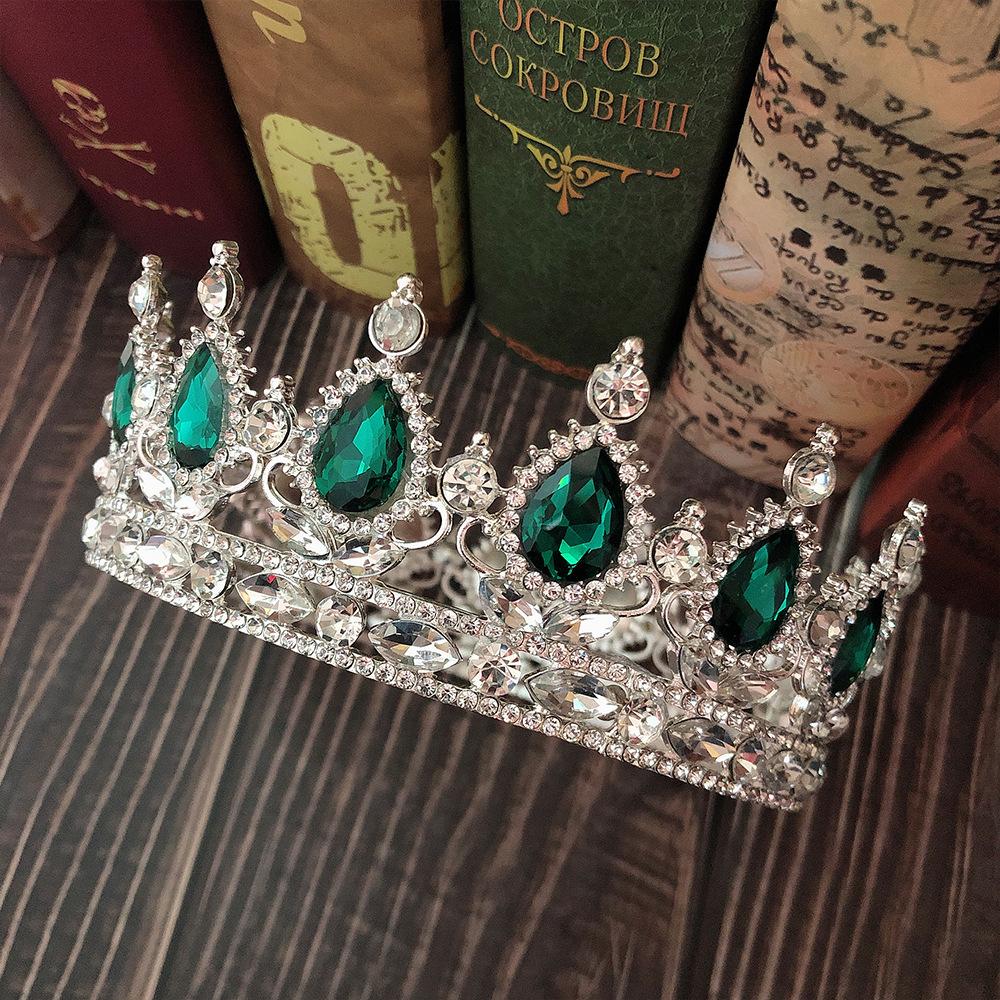 Klassischer Stil Vollkreis Mutter Krone Tiara Geburtstag Strass Haarschmuck Prinzessinnenkrone Hochzeitskleid Zubehör Hochzeit
