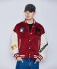 Millimillion Mudstone Wool Virsity Jacket J06-Red