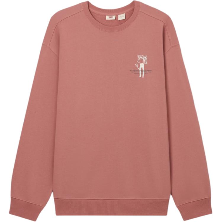Levi s Men s Graphic Crew Sweatshirt Red 002Y3-0001 M