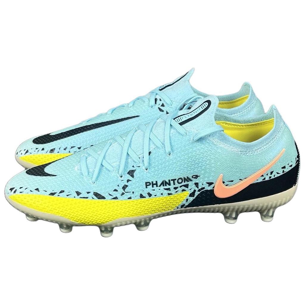 New Nike Phantom GT2 AG Rubber Short Studs Anti Slip Wear Resistant Soccer Shoes Men's Blue Black DC0748-408