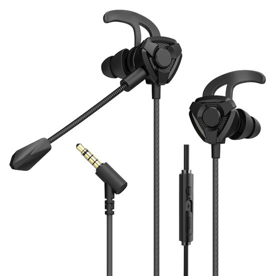 

Игровые наушники с микрофоном, проводное управление, разъем 3,5 мм, наушники-вкладыши, наушники для киберспорта, игровые наушники для мобильного телефона чёрный