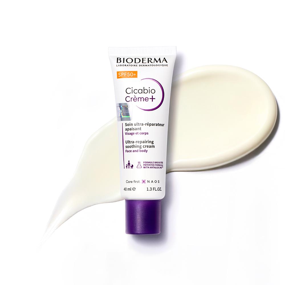 Bioderma Creme Cicabio+ SPF50+ 40ml Duo (Creme Solar de Reparação Profunda Tripla)