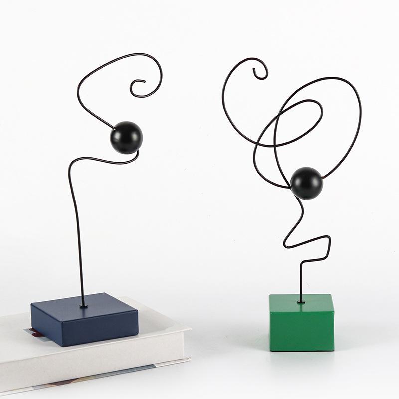 Geometric Irregular Twisted Line Ornaments Study Soft Decorations Creative Home Entrance Hotel Art Crafts