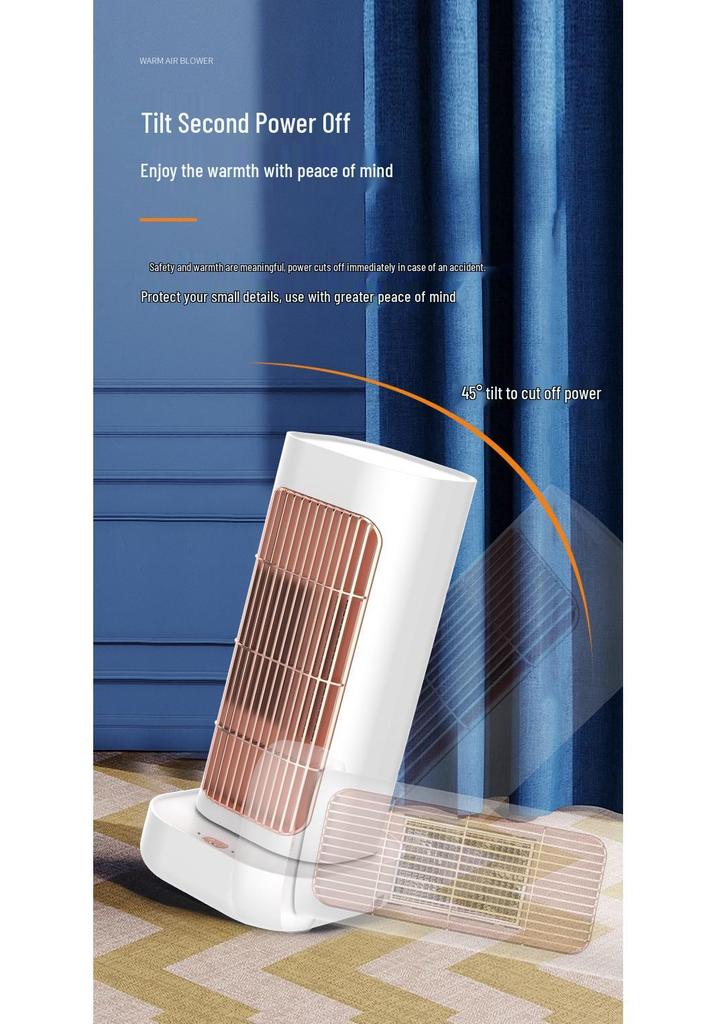 2023 Portable Vertical Electric Heater with PTC Ceramic Oscillation, EU/US Spec