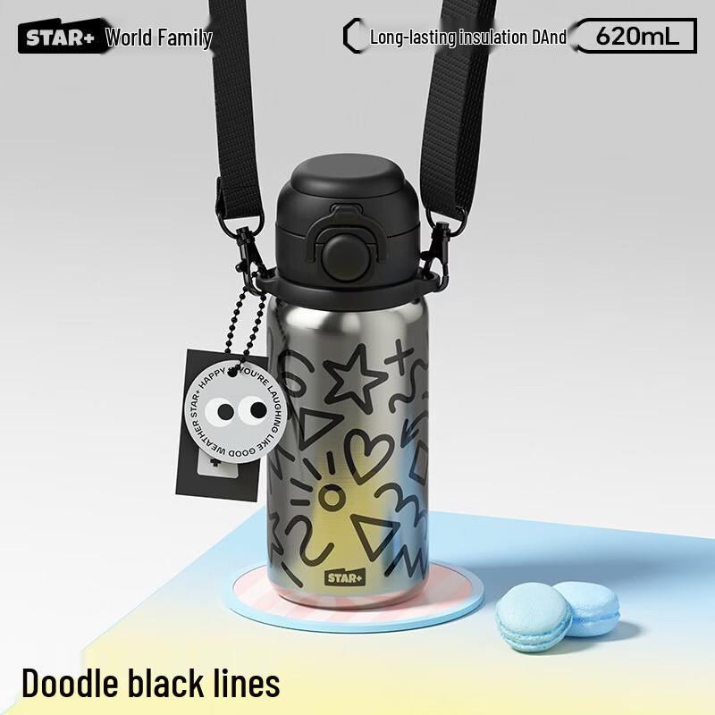 Shidajia Naughty 316L Stainless Steel Thermos Bottle 620ml