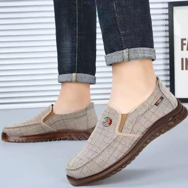Neue Stoffschuhe Fahrerschuhe atmungsaktive Freizeitschuhe bequeme Papa-Stoffschuhe