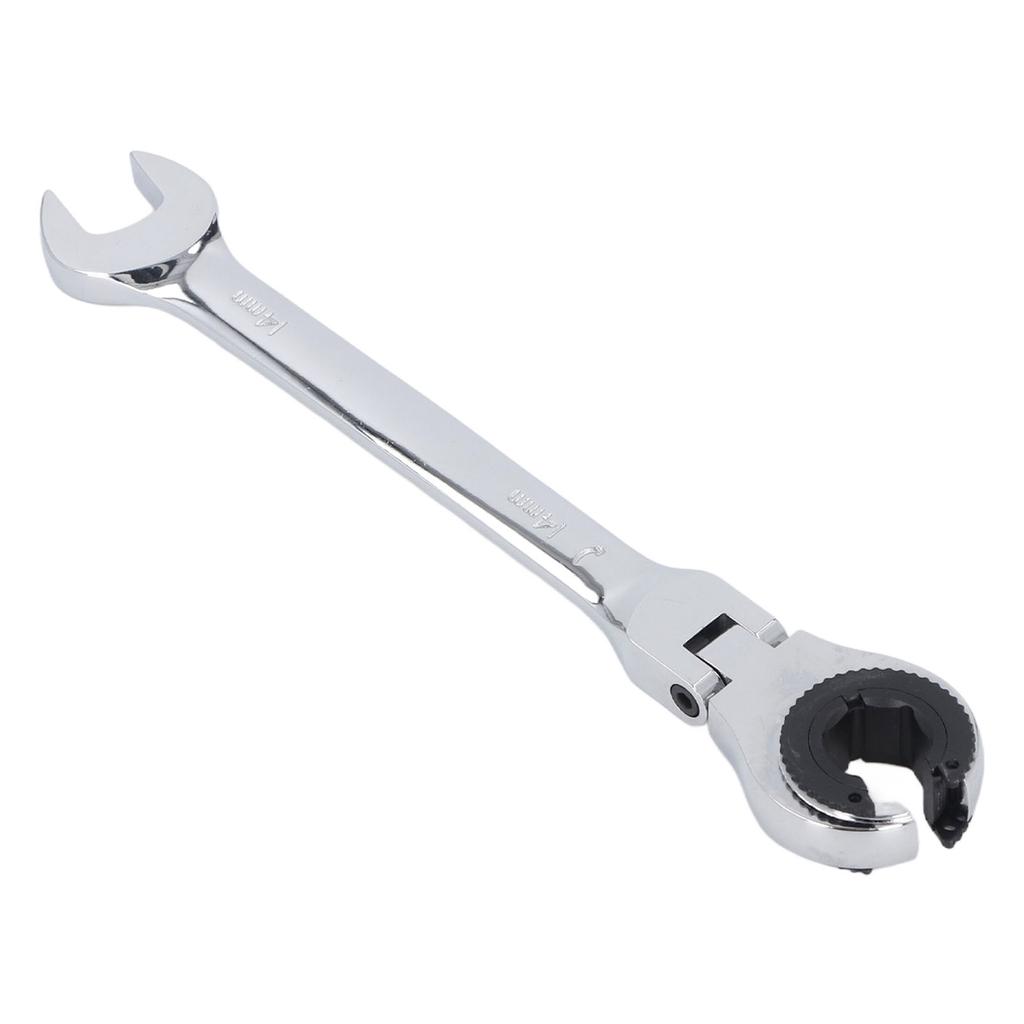 Cheie cu piuliță flare 14mm 7,5 inch capăt deschis clichet 72 de dinți cap flexibil pentru combustibil frână AC