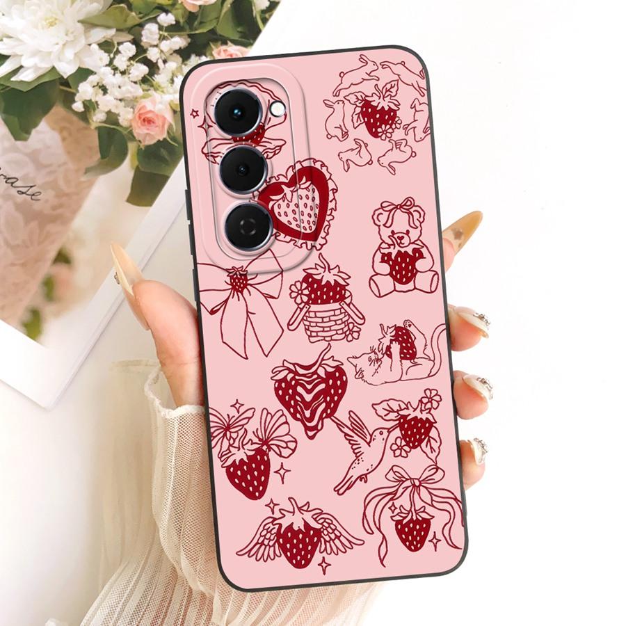 For Tecno Spark 40 Pro Plus Case Fashion Flower Soft Silicone Len Protective Cover For Tecno Spark 40Pro 40C Spark 40Pro+ Coque