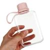 8.2 oz/240 ml Flat Travel Water Bottle, BPA Free Tritan Reusable Plastic Square Water Bottle for Camping, Fitness, Outdoor Sports, Fits Purse