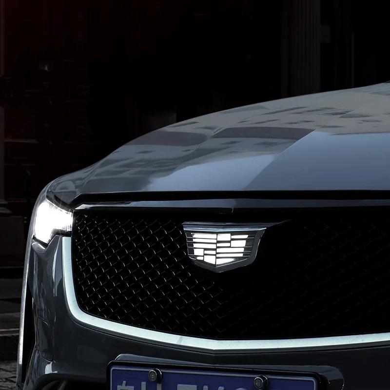LED Grille Emblem Light Glow Front Logo Badge For Cadillac CT4 CT5 CT6 XT4 XT5 XT6 XTS ATSL Auto Front Grille Exterior Decor zf1