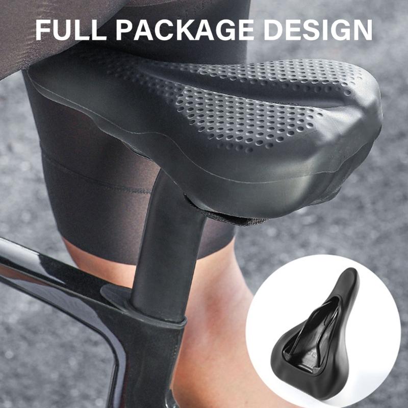 Hollows Out Bike Seats Cushions Shock Absorption Bicycles Silicones Cushions Seats for Long Distances Cycling
