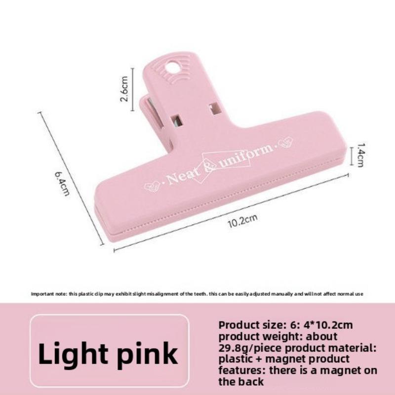 Clip per registro, clip magnetica colorata in plastica a coda lunga, strumento per ordinare documenti e fatture