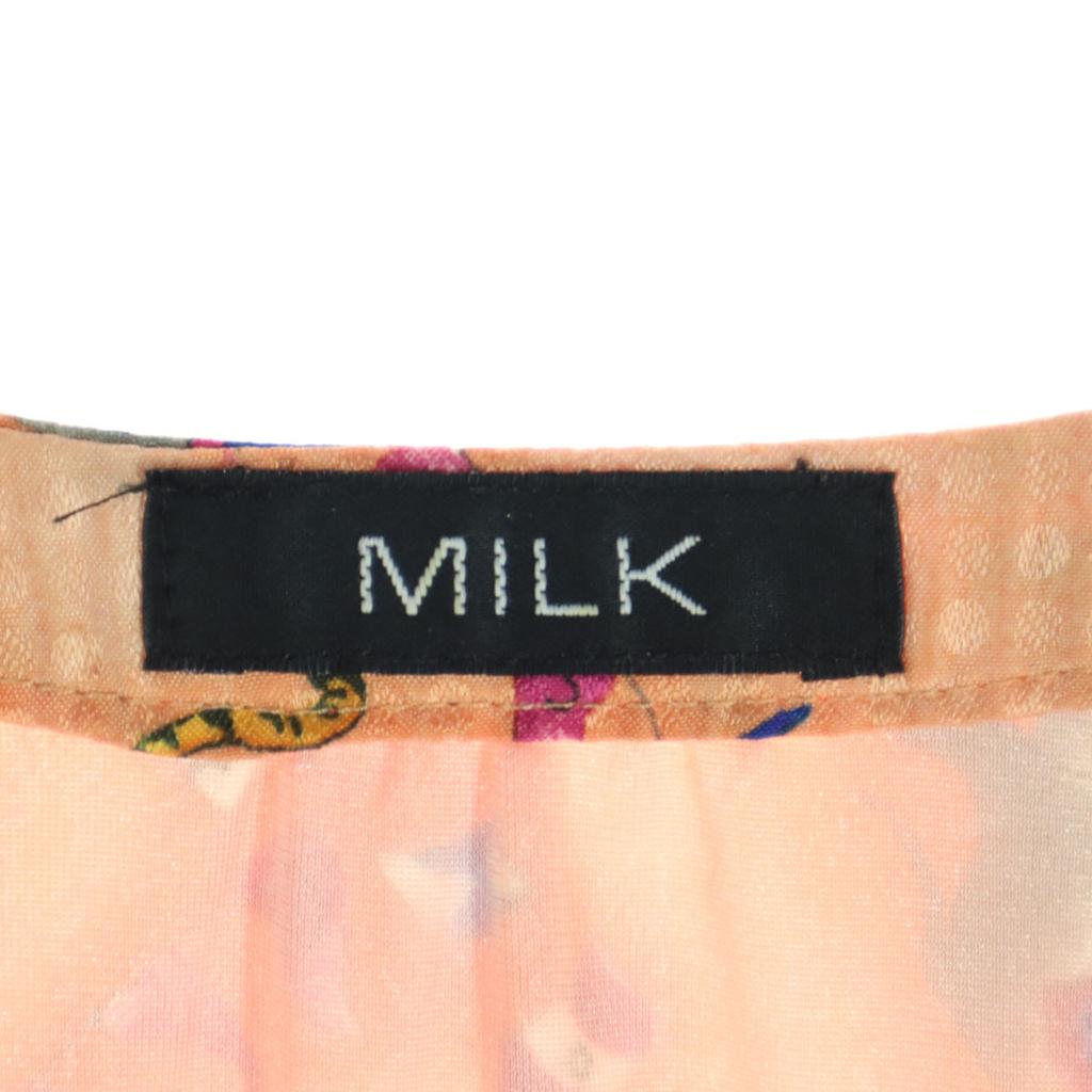Beauty Products MILK Made In Japan CircusPattern 7 Minutes Sleeve Knee-length Dress Women Used