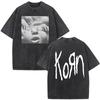 2026 Korn Tour 2026 Koszulka Vintage Sprana Merch Prezenty dla Fanów Koszulki Zespołu Metalowego Gotyckiego Rockowego Męskie Damskie Codzienne Luźne Koszulki z Krótkim Rękawem