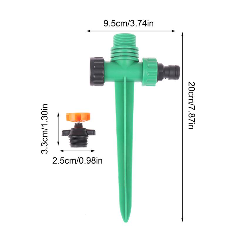 360 Degree Rotating Irrigation Nozzle Turning Sprinkler Garden Lawn Irrigation 1/2 Inch Male Thread Automatic Rotating Nozzle