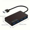 Ultra-Thin 4-Port USB 3.0 Hub Splitter - Expand Your Computer Connectivity