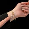 Fashionable Unique Stainless Steel Bracelet.simple Elegant  Bracelet Design with Elegant and Luxurious Opening Accessory.