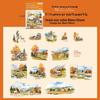 Yi Niao Pet Sticker Pack: Endless Prairie Series - 6 Styles, 15 Sheets, Seasonal Scenery Landscaping Stickers