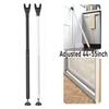 Door Security Bar Adjustable 44-55 Inch Door Stoppers Heavy Duty Stoppers Bedroom Door Barricade Security Bars for Door Stop