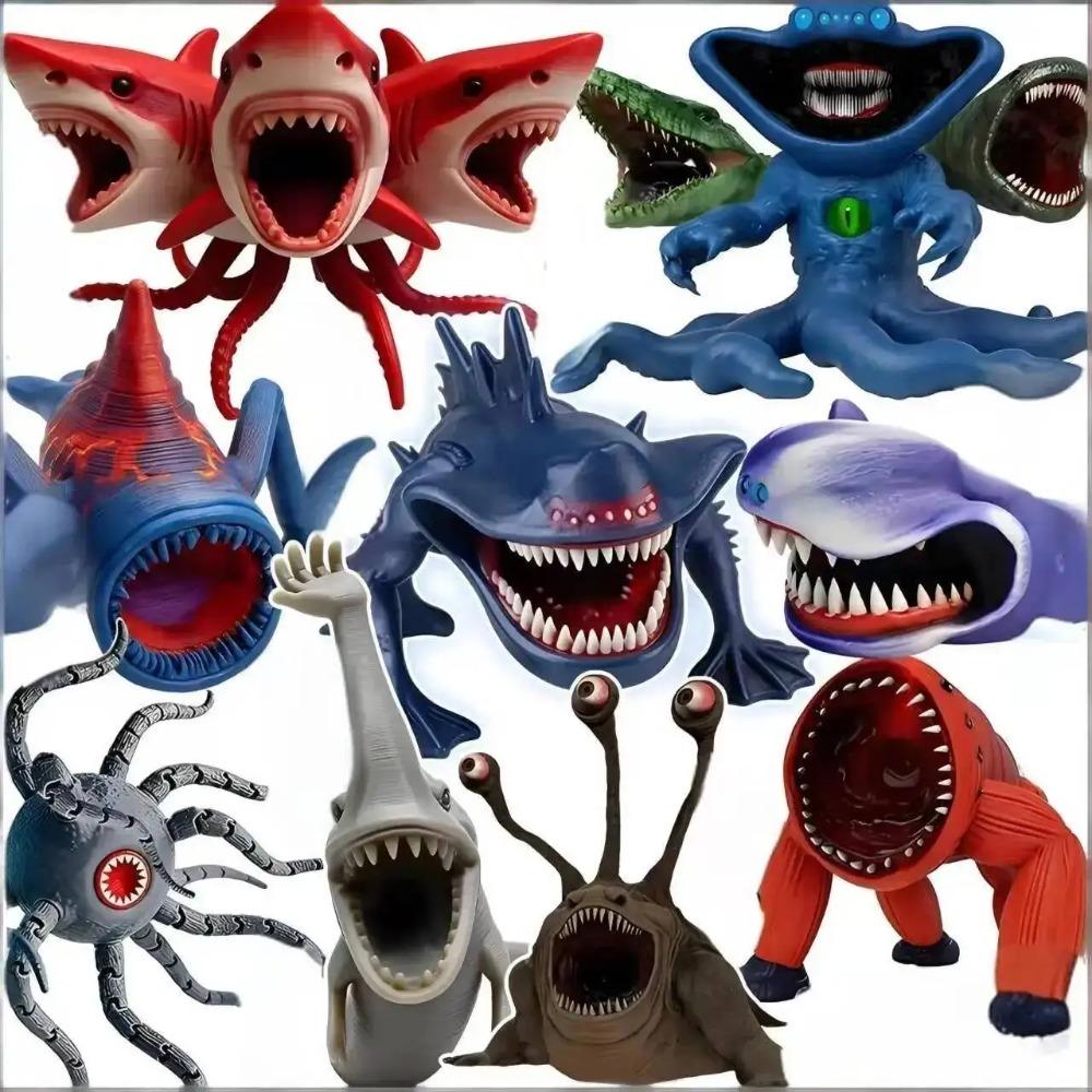 Figura de Juguete Subnautica Leviatán Bloop Gran Maja Figura Devorador de Mar Monstruo Figura de Juguete Pez Figuras de Impresión 3D Figura