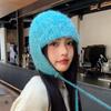 Knitted Wool Hat For Winter Women With Ear Warmer And Features