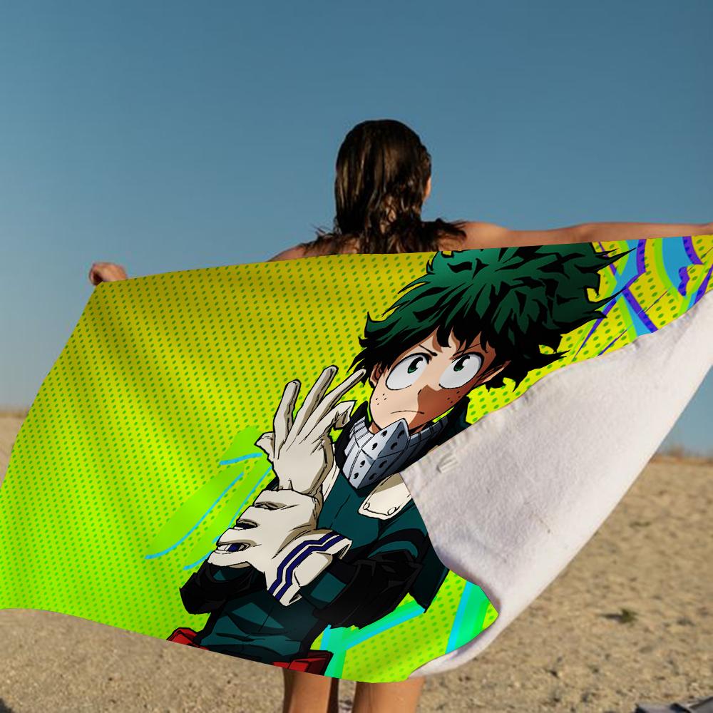 M-My Hero A-Academia Cartoon Beach Towel Cute Kawaii Room Decor Bath Girls Children Hand Towels For Bathroom Shower