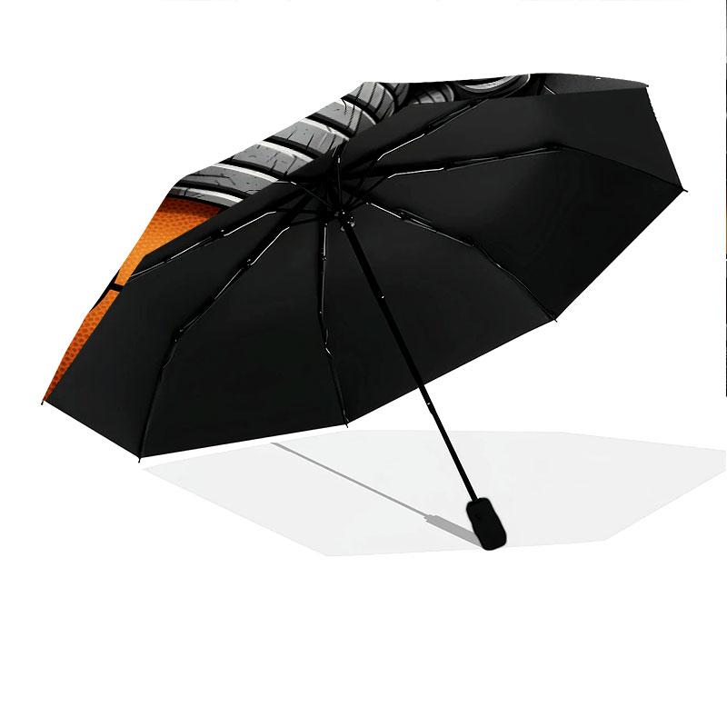 BasketballAnimals Pattern Pattern New Style Umbrella, 1 Piece Automatic Folding Umbrella, Portable Travel Umbrella, Outdoor Umbrella, Birthday Gift