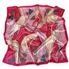 New Spring Silk Scarf Shawl Fashion Accessorries Muslim Women Head Scarf Elegant Leaves Pattern Square Scarves 90x90cm
