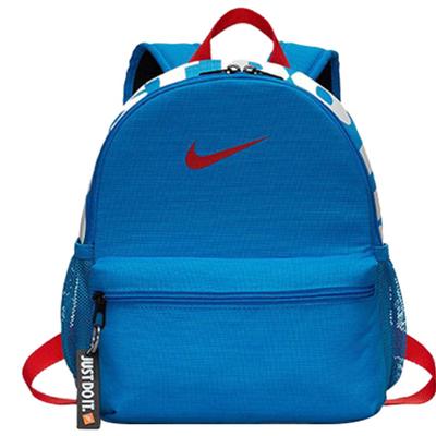 Mini Sac à Dos en Tissu Homme Bleu Blanc Décontracté BA5559-406