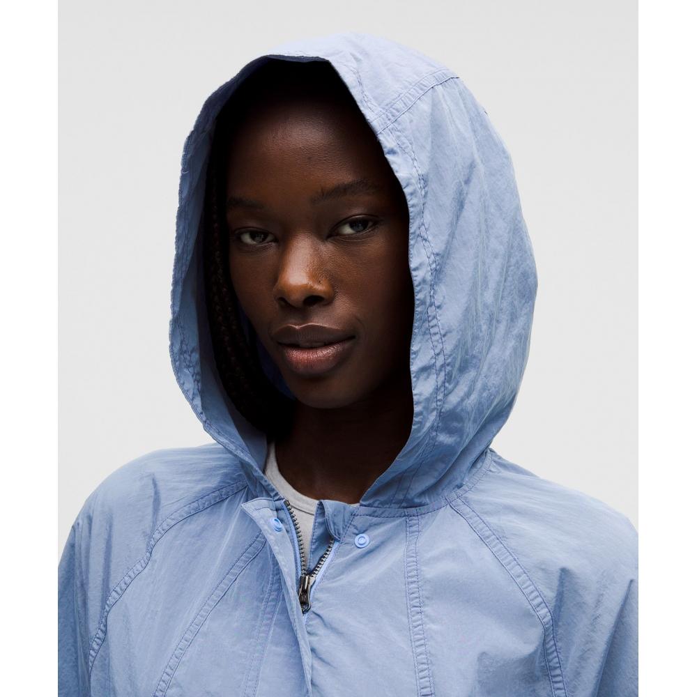 Lululemon Lightweight Woven Long Jacket Sinatra Blue